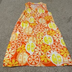 Citrus print dress